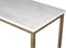 Console tafel Marseille - 100x35x75 - Wit/goud - Marmer/metaal
