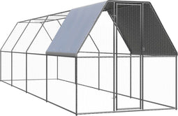 vidaXL - Kippenhok - 2x8x2 - m - gegalvaniseerd - staal