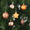 House of Seasons Plastic Kerstballen Set met Piek - 40 Stuks - Ø8 cm - Koper