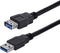 StarTech.com USB3SEXT1MBK - USB kabel - 1m SuperSpeed USB 3.0 M/F - Zwart