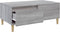 vidaXL - Salontafel - 90x50x36,5 - cm - bewerkt - hout - grijs - sonoma