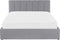 DREUX - Bed met opbergruimte - Lichtgrijs - 140 x 200 cm - Polyester