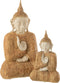 J-Line figuur Boeddha Zittend - polyresin - naturel/beige - large