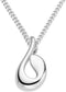 Majestine - 925 Zilveren Hanger met Ketting - Gerhodineerd - 45 cm
