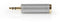Nedis CAGC22935ME - Stereo-adapter - 3.5mm naar 6.35mm - Zilver