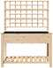 vidaXL - Tuinbak - met - Trellis - en - Plank - 115x59x152 - cm - Massief - Hout - Vuren