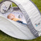 Bo Jungle Speeltent Baby - Pop Up tent UV-werend - Muggengaas - 3 afneembare speeltjes - Uitneembare matras - Opbergzak - Grijs