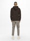 ONLY & SONS ONSOVE LIFE REG LOGO HOODIE - Sweat hoodie - Contrast trekkoord - Rood