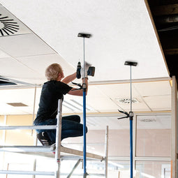 Bouwstempel Set van 2 Blauw Staal 115-290cm 30kg