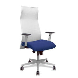 Bureaustoel Piqueras y Crespo 54BR65G Wit Donkerblauw Marineblauw
