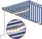 vidaXL - Luifel - met - rolgordijn, - LED - en - windsensor - 4x3 - m - oranje - en - bruin