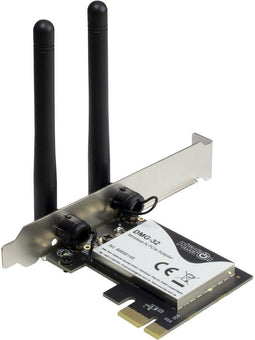 Inter-Tech DMG-32 - Netwerkadapter - 650 Mbps - PCI Express - 2,4 GHz en 5 GHz