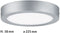 Paulmann Lunar - LED-paneel 225 mm 12,5W 1140lm 3000K - Chroom mat