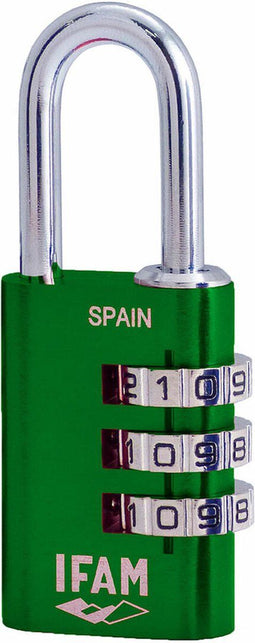Combinatieslot IFAM Combi30 Groen Aluminium Chroomstaal (3 cm)