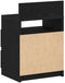 vidaXL - Nachtkastje - met - 2 - lades - 40x33x60 - cm - zwart