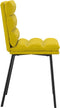 vidaXL - Eetkamerstoelen - 2 - st - fluweel - geel