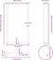 vidaXL - Salontafelpoten - 2 - st - U-vormig - 60x(100-101) - cm - staal - antraciet