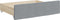 vidaXL - Opberglades - bed - 2 - st - bewerkt - hout - bewerkt - hout - stof - lichtgrijs