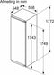 Bosch Serie | 4 KIR81VFE0 - Inbouw koelkast - SuperKoelen - 177.5 x 56 cm