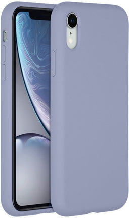 Accezz iPhone Xr - Liquid Silicone Backcover - Schokabsorberend - Paars