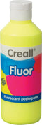 Plakkaatverf creall fluor geel 250ml | Fles a 250 milliliter | 6 stuks
