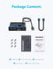 Graugear GMP01CR - USB 3.0-hub - 6 poorten met 2x USB-C en SD/micro-SD-kaartlezer - Zwart