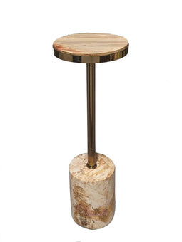 PTMD Bijzettafel Mody - 21x21x64 cm - Hout - Naturel