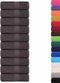 vidaXL - Gastendoekjes - 10st - 30x50cm - 360g/m² - 100% - katoen - antracietkleurig