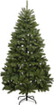 vidaXL - Kunstkerstboom - met - scharnieren - 300 - LED's - en - kerstballen - 240 - cm