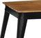 vidaXL - Eettafel - 75x75x76 - cm - massief - acaciahout - en - staal