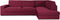 Bankbedekking Eysa JAZ Bordeaux 110 x 120 x 500 cm