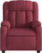 Fauteuil verstelbaar stof wijnrood