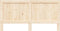 vidaXL - Hoofdbord - 200x104 - cm - massief - grenenhout