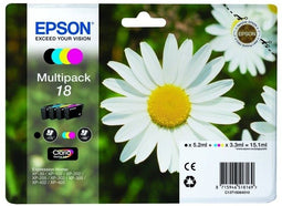 Epson C13T18064022 - Inktcartridge - Origineel - Cyaan Geel Magenta Zwart (3,3ml)