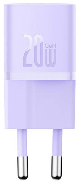Baseus GaN5 - USB-C Snellader 20W - Fast Charging - Paars