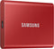 Samsung Portable T7 - Externe SSD - 500 GB - USB C 3.2 - Rood