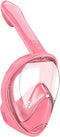 Travelhawk Snorkelset Kinderen - Full Face Mask - 180° Panoramisch Zicht - Roze