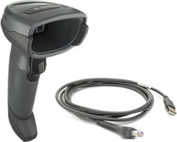 Zebra DS4608, 2D, SR, USB, RS232, kabel (USB), zwart