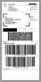 Zebra labeletiket Quantore 800284-605 DHL 102x210mm 25mm wit permanent - 12 stuks
