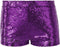 Dressforfun Pailletten-short - Hotpants - Glinsterende pailletten - Lila