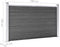 vidaXL - Schuttingpanelenset - 872x105 - cm - HKC - zwart