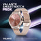 Valante ProX Smartwatch - Smartwatch Dames - Rosé goud staal - 44 mm - Stappenteller - Hartslagmeter - Bloeddrukmeter - Bellen via Bluetooth