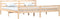 vidaXL - Bedframe - massief - hout - 180x200 - cm