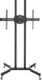 Tv standaard beeldscherm portrait landscape - tv beurs statief verrijdbaar - 170 cm hoog