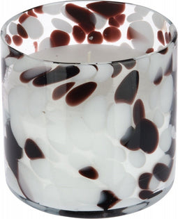 Kaars In Glas 10 cm Wit En Brui