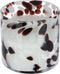 Kaars In Glas 10 cm Wit En Brui