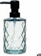 Zeepdispenser Diamant Kristal Zwart Plastic 410 ml (12 Stuks)