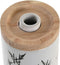 Zeepdispenser DKD Home Decor 8 x 9 x 17,5 cm Zwart Wit Keramiek