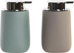 Zeepdispenser DKD Home Decor ABS Dolomite (9 x 9 x 14,5 cm) (2 Stuks)