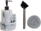 Zeepdispenser DKD Home Decor Wit Hars Roestvrij staal 12,6 x 11,4 x 18,6 cm